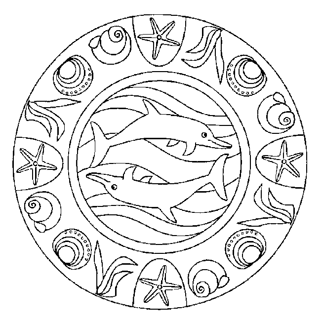 Kids-n-fun.com | Coloring page Mandala animal Mandala animal